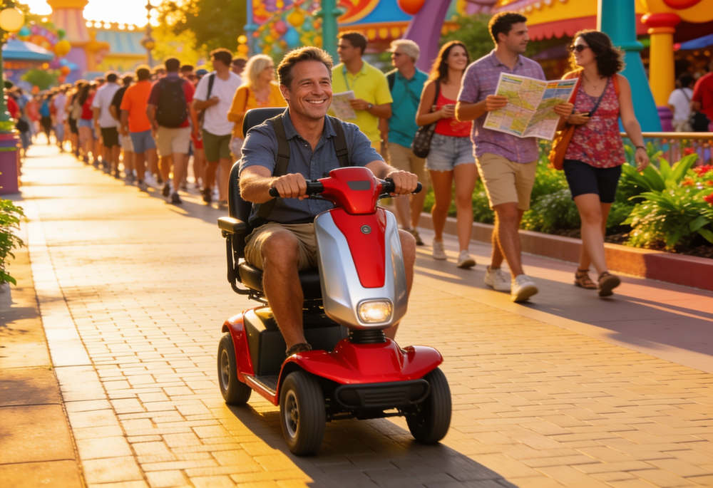 Battery Anxiety at Disney? How Long a Rented Orlando Scooter Really Lasts Park Open to Park Close